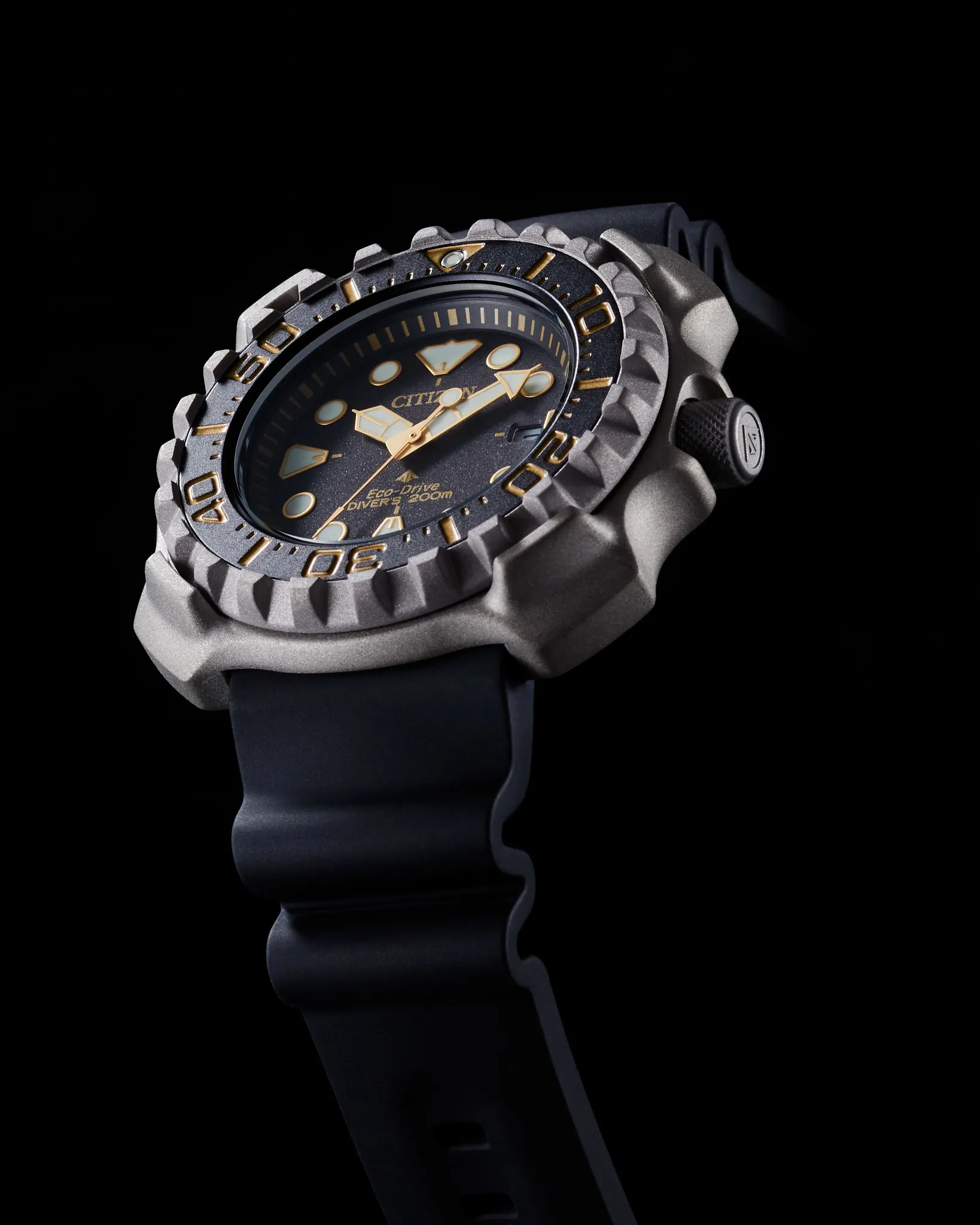 美品！CITIZEN プロマスター MARINEシリーズ BN0220-16E Promaster Dive Black Dial Polyurethane Strap BN0220-16E | CITIZEN